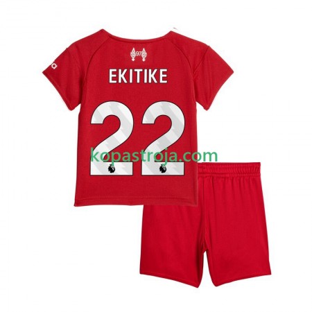 Billiga Fotbollströjor Liverpool Hugo Ekitike 22 Barn Hemma tröja 2025/26 Kortärmad